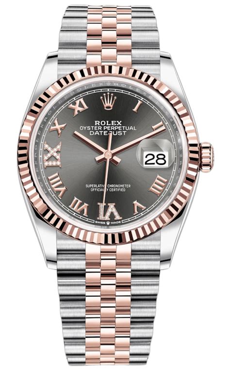 rolex datejust roman rhodium|rolex datejust 36 with diamonds.